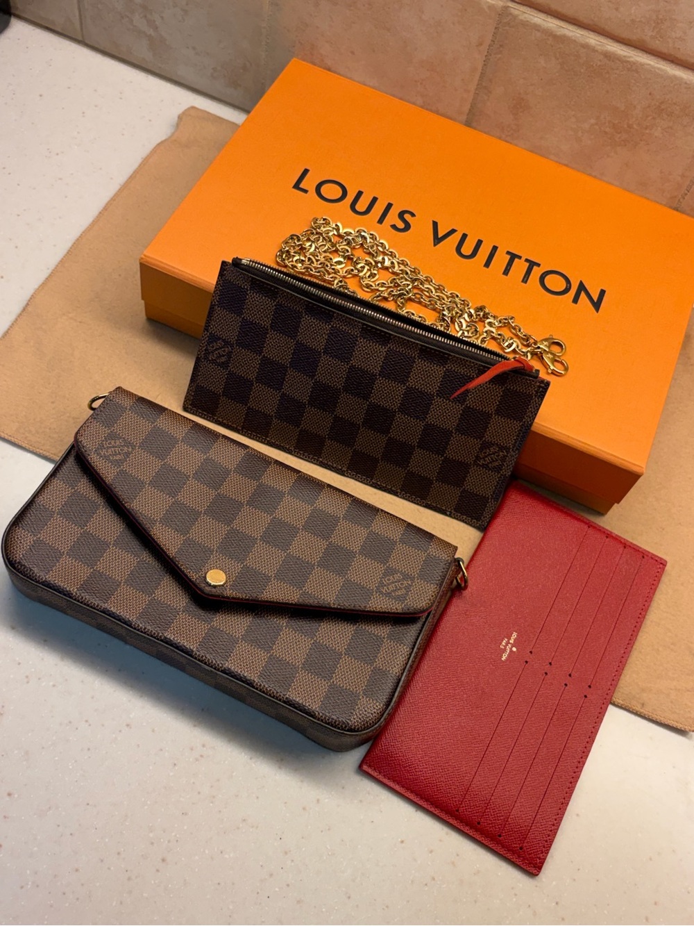 Louis Vuitton Damier Felicie Pochette and Inserts!!!
